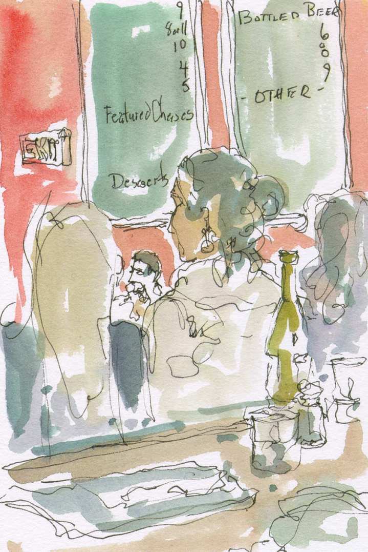 portcityblue-portland-maine-listening-to-marc-chillemi-jazz-quintet-ink-watercolor-live-paintings-chris-carter-artist-031613